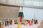 「Spiral Xmas Market 2022」展限定 AA HIGH STOOL by Karimoku ゴールド 2脚セット （オークション販売商品）