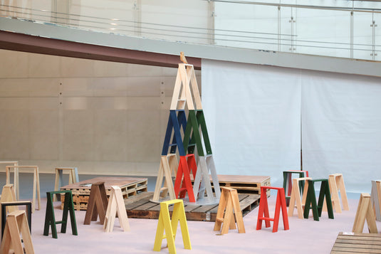 「Spiral Xmas Market 2022」展限定 AA HIGH STOOL by Karimoku ゴールド 2脚セット （オークション販売商品）